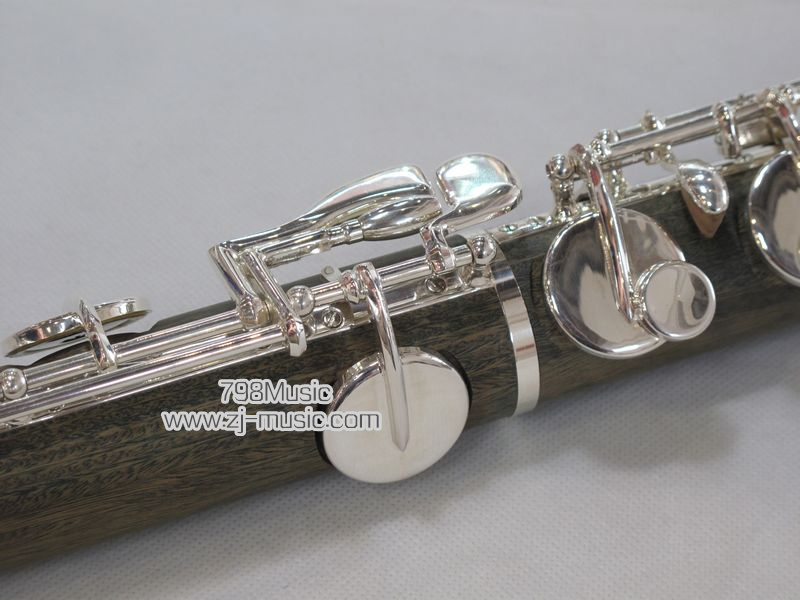 Green Sandalwood Alto Flute-Silver Plated-798-WA-GS - Click Image to Close